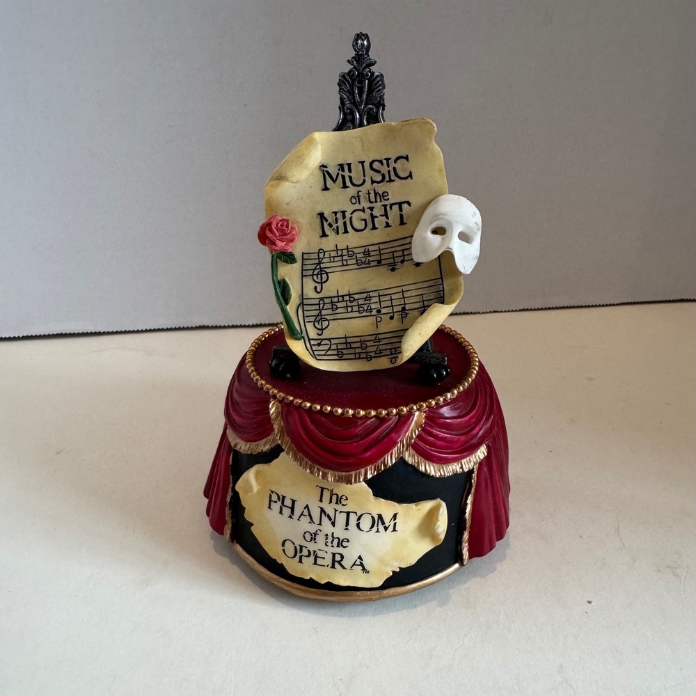 Phantom of the Opera Music Box San Francisco Music Box Co Music of the Night Red - Picture 2 of 10